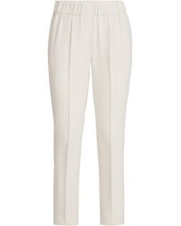 Brunello Cucinelli - Crepe Cady Slim Trousers - Lyst