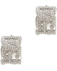 Dolce & Gabbana - Embellished Dg Millennials Logo Earrings - Lyst