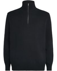 Sandro - Wool Half-Zip Sweater - Lyst