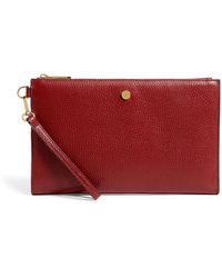 Harrods - Medium Pebbled Leather Pouch - Lyst