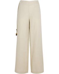 SIR. - Linen Raquel Wide-Leg Trousers - Lyst