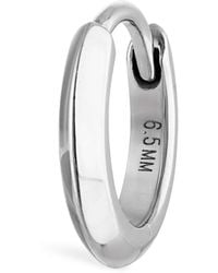 Maria Tash - Faceted Metal Vertex Single Hoop Earring - Lyst