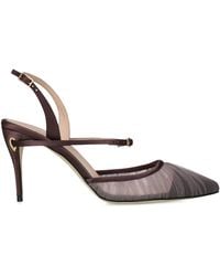 Jennifer Chamandi - Tulle Vittorio Slingback Pumps 85 - Lyst