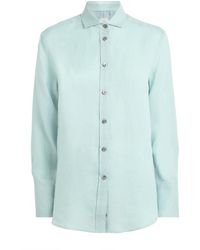 Eleventy - Linen Long-Sleeve Shirt - Lyst