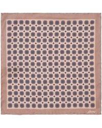 Brioni - Silk Geometric Pocket Square - Lyst
