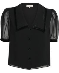 FRAME - The Silk Sailor Blouse - Lyst