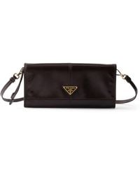 Prada - Leather Clutch Bag - Lyst