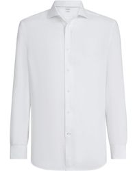 Brunello Cucinelli - Linen Shirt - Lyst