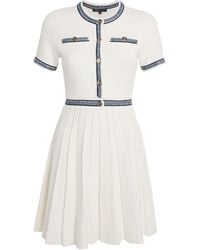 Maje - Terry Braid-Trim Mini Dress - Lyst