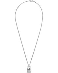Gucci - Sterling Silver Ghost Pendant Necklace - Lyst