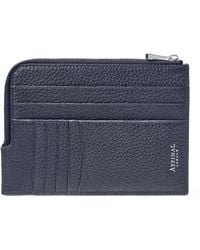 Aspinal of London - Leather Zipped Travel Wallet - Lyst