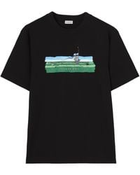 Burberry - Cotton Maze Print T-Shirt - Lyst