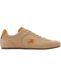 Burberry - Suede Knight Runner Sneakers - Lyst