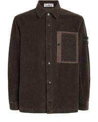 Stone Island - Organic Corduroy Overshirt - Lyst