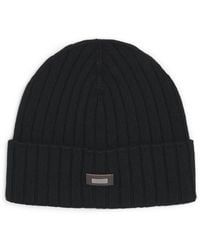 Herno - Cashmere Logo Patch Beanie - Lyst