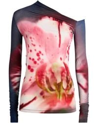 MAX&Co. - Stretch-Cotton Printed Top - Lyst