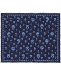 McQueen - Modal-Silk Skull Scarf - Lyst