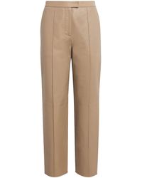 Yves Salomon - Lambskin Straight Tailored Trousers - Lyst