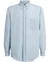 Barena - Denim Button-Down Shirt - Lyst