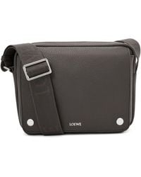 Loewe - Medium Leather Pebble Messenger Bag - Lyst
