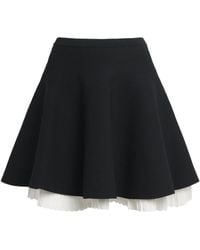 Sandro - Two-Tone Pleated Mini Skirt - Lyst