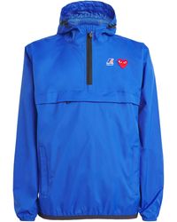COMME DES GARÇONS PLAY - X K-Way Nylon Water-Resistant Half-Zip Jacket - Lyst
