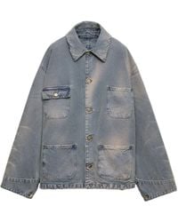Prada - Blouson Denim Jacket - Lyst