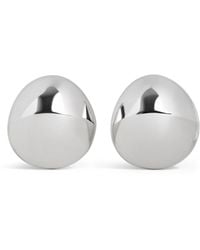 Alaïa - Aluminium Dome Earrings - Lyst