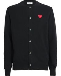 COMME DES GARÇONS PLAY - Wool Heart Cardigan - Lyst