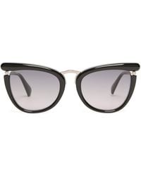 Max Mara - Acetate Butterfly Sunglasses - Lyst