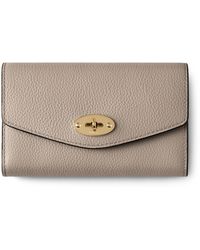 Mulberry - Medium Darley Wallet Cashmere Taupe - Lyst