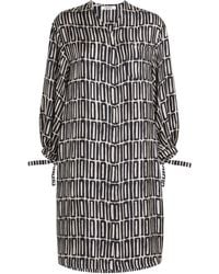 Max Mara - Silk Printed Midi Dress - Lyst