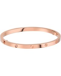 Cartier - Small Yellow Gold And Diamond Love Bracelet - Lyst