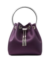 Jimmy Choo - Bon Bon Satin Top-Handle Bag - Lyst