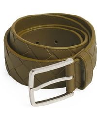 Bottega Veneta - Leather Intrecciato Belt - Lyst