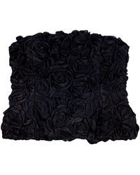 Maje - Flower-Embellished Bustier Top - Lyst
