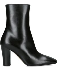 The Row - Cindy Leather Ankle Boots 85 - Lyst