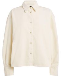 7 For All Mankind - Corduroy Nina Cropped Shirt - Lyst
