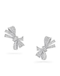 Graff - White Gold And Diamond Tilda's Bow Stud Earrings - Lyst