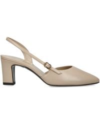 Herbert Levine - Leather Ask Around Slingback Heels 65 - Lyst