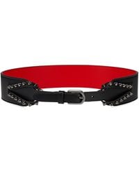 Christian Louboutin - Cabata Embellished Leather Belt - Lyst