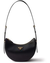 Prada - Small Leather Arqué Shoulder Bag - Lyst