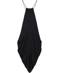 Loewe - Silk Draped Midi Dress - Lyst