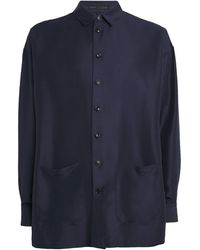 Giorgio Armani - Silk Patch-Pocket Shirt - Lyst