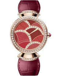 BVLGARI - Rose And Diamond Divas' Dream Watch - Lyst