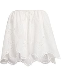 Matteau - Broderie Anglaise Mini Skirt - Lyst