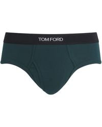 Tom Ford - Stretch-Cotton Logo Briefs - Lyst