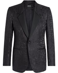 Zegna - Jacquard Silk And Wool Evening Jacket - Lyst