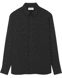 Saint Laurent - Silk Patterned Shirt - Lyst