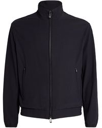 Emporio Armani - Nylon Stretch Canneté-Effect Jacket - Lyst